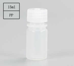 Bouteilles de réactif en plastique de 15 ml