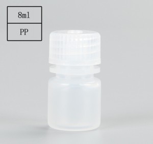 Bouteilles de réactif en plastique de 8 ml