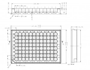 350uL 96 Round well plate U bottom